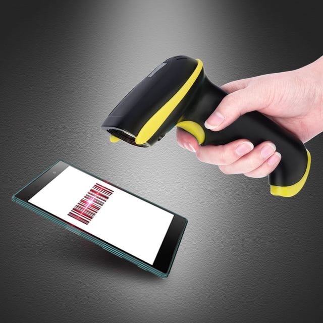 barcode scanner, Dual Connection Modes bar code scanner, Wireless Transmission Long Life Stylish for Supermarket Warehouse