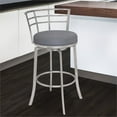 thumbnail image 5 of Home Square Viper 30" Faux Leather Bar Stool in Gray - Set of 3, 5 of 5