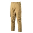 thumbnail image 1 of Pantalones cargo para hombre, pantalones informales para senderismo - Algodón, múltiples bolsillos, corte holgado, 1 of 4
