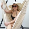 thumbnail image 2 of Chaise Hamac Grande Relaxation en Coton Tissé pour Confort, 2 of 5