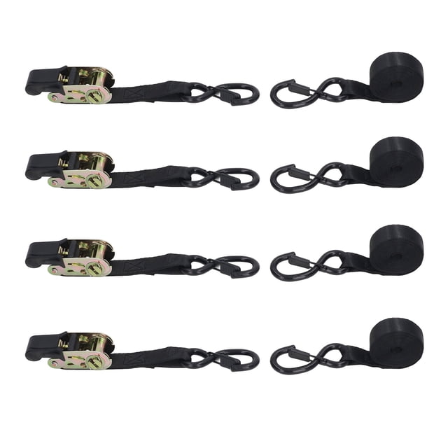 Heavy Duty Ratchet Strap,4 Sets Ratchet Tie Ratchet Strap Ratchet Tie Down Strap Versatile Functionality