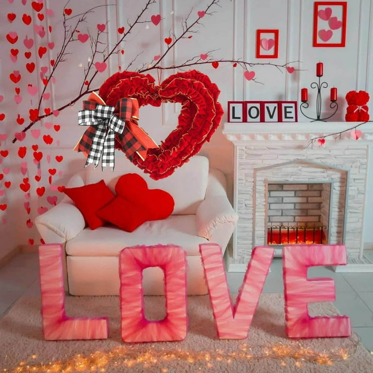 Valentines Day Decor, Valentines Day Wreath, Valentine Decor for Front  Door, Heart Wreath, Valentines Day Gifts, Elegant Entryways 