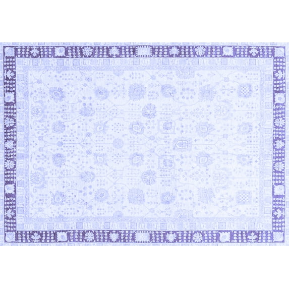 Ahgly Company Indoor Rectangle Oriental Blue Traditional Area Rugs, 4' x 6'