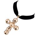 thumbnail image 3 of Velvet Pendant Necklace Choker Collar Gothic Style Black Elegant Decor, 3 of 8