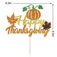thumbnail image 2 of Decoración para tartas YQLXDHBD, feliz Día de Acción de Gracias, hoja de arce, calabaza, 2 of 7