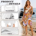 thumbnail image 6 of Garronmavis Matching Vacation Outfits for Couples Hippy Flowers Mens Short Sleeve Shirt Size M Polyester and Women's Tank Dress with Pocket Sleeveless Sundress, 6 of 7