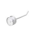thumbnail image 3 of 2Pcs, 4.53" Gancho de pared montado, gancho para bata, colgador de toallas individual de acero inoxidable blanco, 3 of 3