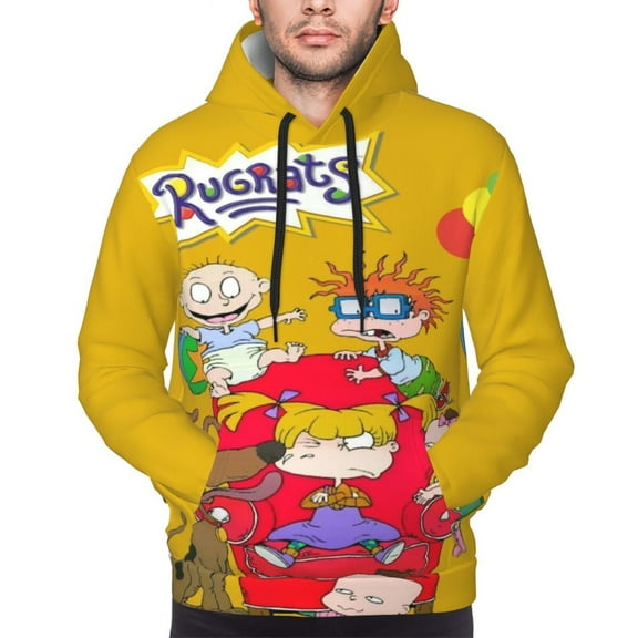 Unisex Men'S And Women'S Rugrats Hoodies 3d Fashion Digital Print Cartoon Pullover Hooded Sweatshirts With Pockets