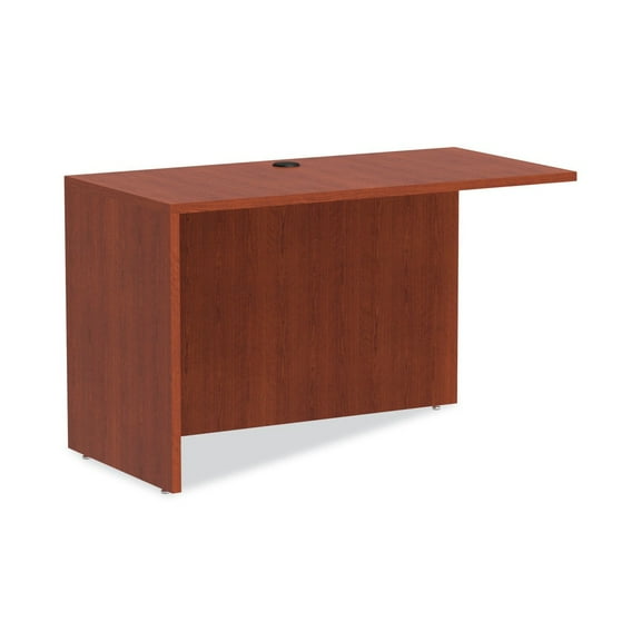 Alera ALEVA354824MC Valencia Series 47-1/4 in. x 23-5/8 in. x 29-1/2 in. Reversible Return/Bridge Shell - Cherry