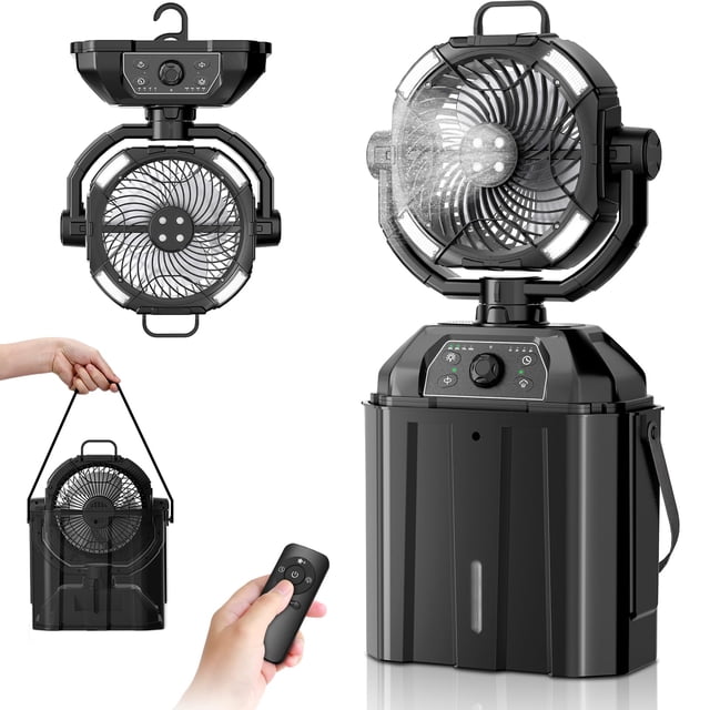 Ventilador Nebulizador WYRJXYB 6L con Batería de 20,000 mAh y Linterna LED