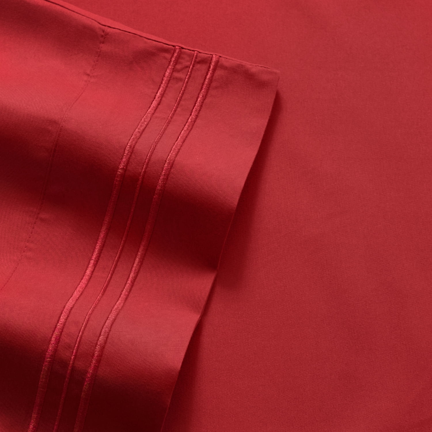 Sweet Home Collection 1800 Series Bed Sheets - Extra Soft Microfiber Deep Pocket Sheet Set - Red, Twin XL