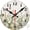 Colorful Wild Flowers and Herb Plants, variant on Wall Clocks Battery Operated, Mid Century Atomic Black Cat Silent Non Ticking Decorative Indoor Outdoor Wall Clocks for Living Room Kitchen Bedroom Bathroom 12"