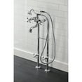 thumbnail image 2 of Kingston Brass CCK226K1 Kingston Freestanding Clawfoot Tub Faucet Package with Supply Line, Polished Chrome, 2 of 7