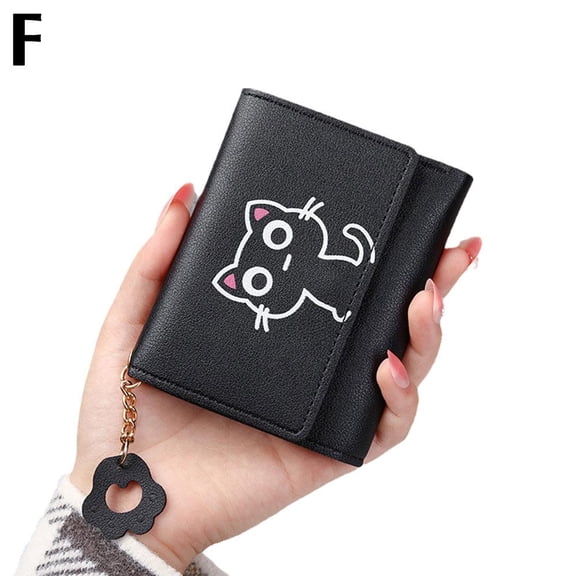Korean Cute Cartoon Women Wallets Small Credit Purses Portable Coin Leather Short Girls Card Wal Gifts Wallet PU