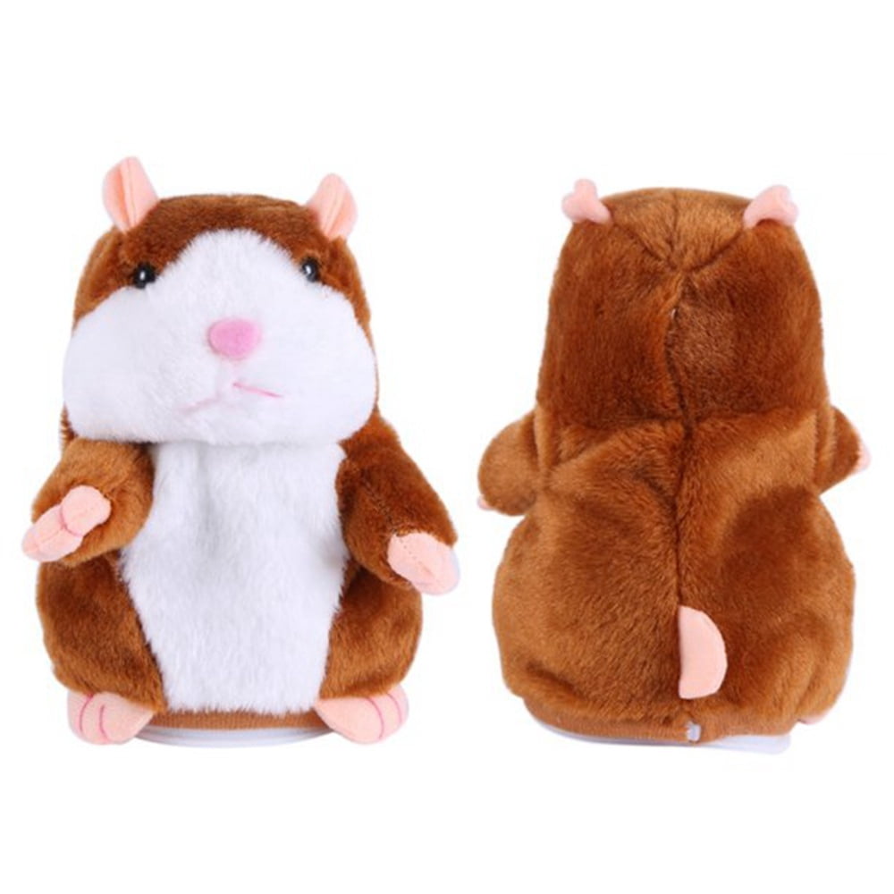 FZFLZDH 2Pcs Adorable Gift Toy Talking Hamster Mouse Records Speech Kids Cute Nod Mimicry Repeat Pet Plush Doll - Repeats What You Say