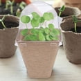 thumbnail image 1 of CIMAXIC 10Pcs Starter Pot Kit with Humidity Dome Beige PET for Home Gardening, 1 of 7