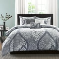 thumbnail image 3 of Home Essence Adela 6PC Cotton Sateen Printed Duvet Cover Bedding Set, 3 of 7