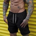 thumbnail image 4 of Augper Men's Beachwear Summer Thin Quick Drying Swimming Trunks Casual Fit Five Part Sports Shorts Pants, 4 of 8