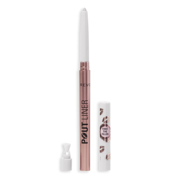 Revolution Pout Bomb Plumping Lip Liner, Long-Lasting with Hyaluronic Acid, Glaze Clear