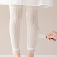 thumbnail image 4 of Spazoro Toddler Girls Leggings, Elastic Waist Casual Summer Breathable Soft & Comfy Outwear Tights Capri Pants White Size 3 T, 4 of 9