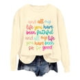 thumbnail image 4 of TINZ Chandails en Molleton Oversize pour Femmes Manches Longues Col Rond Imprimé Lettres Légers Amples Blouse Haut Tenue Alien Chandails en Molleton pour Femmes Garçons Années 80, 4 of 7