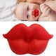thumbnail image 5 of Chupete de silicona Zulema Labios chupetes para bebés no recién nacido rojo, 5 of 8
