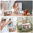 thumbnail image 7 of YOOLIFE Initial Make Up Bag Travel Toiletry Bag, Clear Makeup Bag Preppy Cosmetic Bags Organizer Travel Essentials Gifts for Women Teen Girlfriend Teacher Mom Brithday Mothers Day Gifts, Large, White, 7 of 7