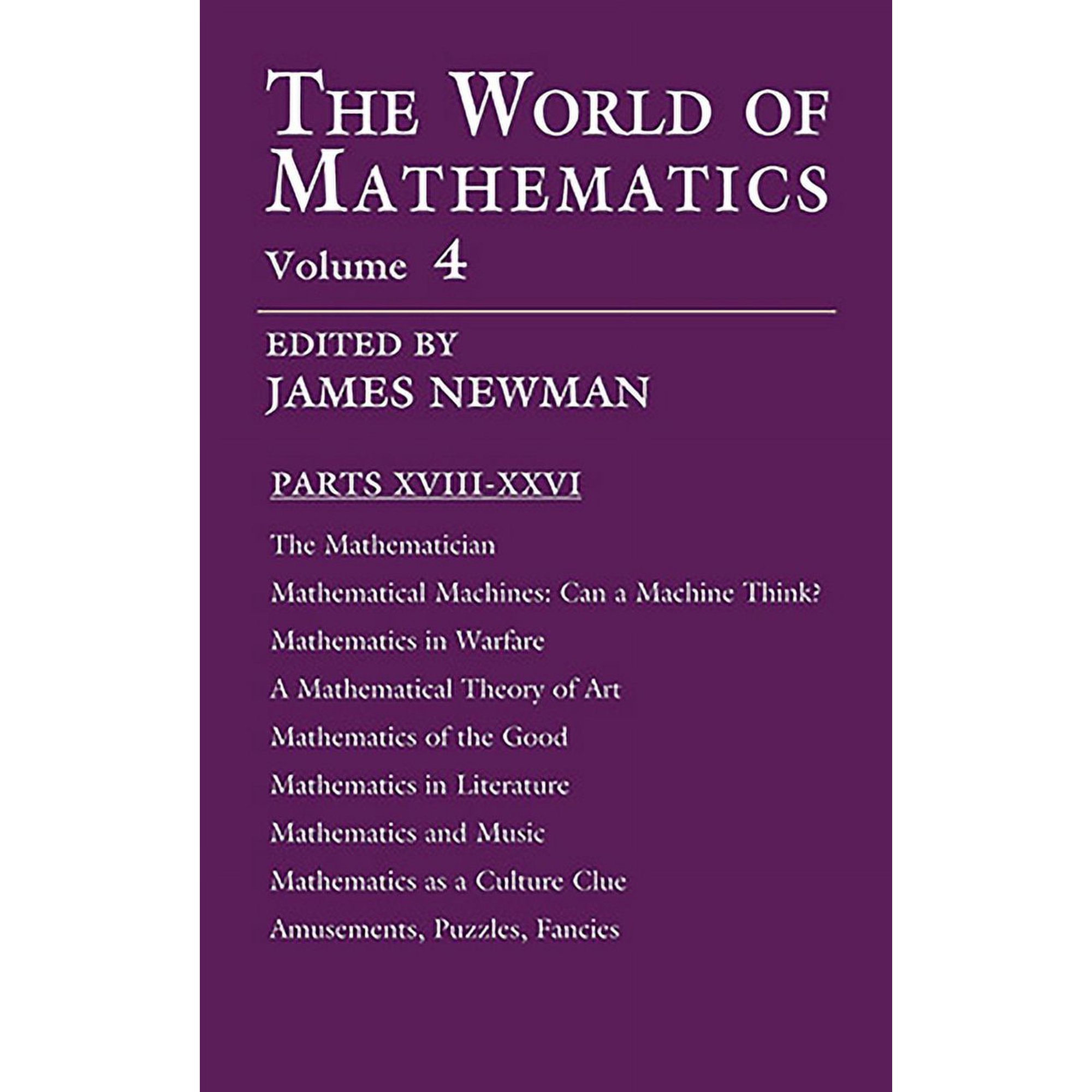 Dover Books on Mathematics: The World of Mathematics, Vol. 4 (Series #4) (Paperback)