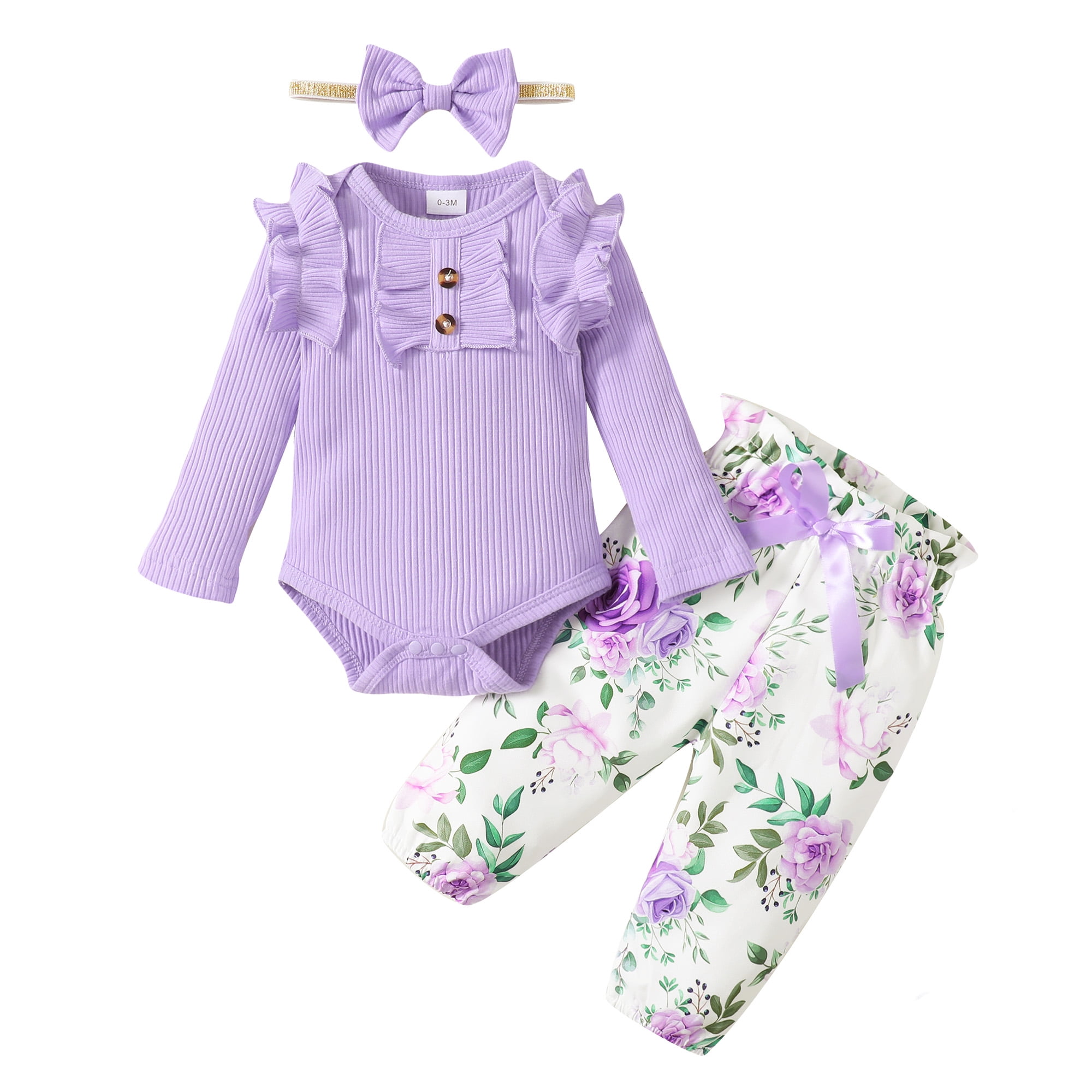 Newborn Baby Girls Clothes Baby Girls Outfits 03 Months Baby Girls