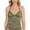Olive Green, variant on Womens Juniors Halter Strappy Tankini Swim Top