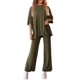 thumbnail image 3 of Conjunto de Chándal para Mujer PRETTYGARDEN Verde Militar Talla M, 3 of 7