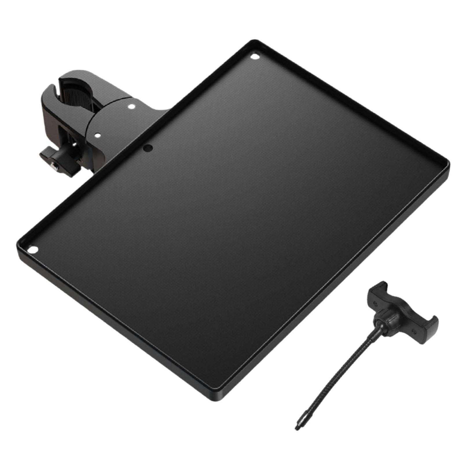 1 Universal Microphone Stand Tray Height Adjustable Plastic Shelf for Live Broadcast and Performance