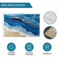 thumbnail image 6 of Abstract Beach Ocean Wave Placemats Set of 4,Wipeable Washable Table Mats for Dining Tables, Sea Shore Spray Blue Golden Place Mats for Kitchen Event Party Tabletop Decor, 6 of 9