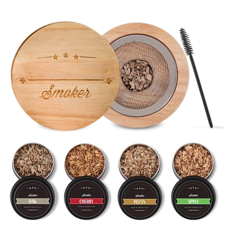 Cocktail Smoker Kit from Rongsi – 4 Flavors Wood Chips – Bourbon  Whiskey Smoker Infuser Kit for Old Fashioned Cocktails  Drinks – Bourbon Whiskey Gifts Gifts for Men  Dad