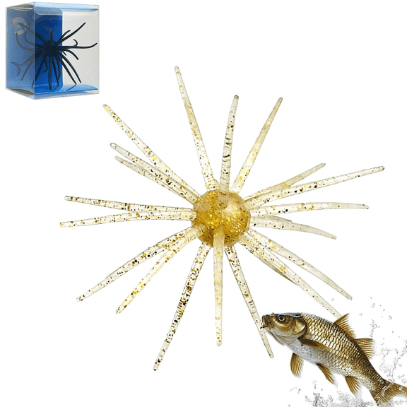 Bass Fishing Bait - Soft Sea Urchin Bait | Soft Artificial Sea Urchin Lures for Shore, Trout, River, Lake, Saltwater, Freshwater(wwx)
