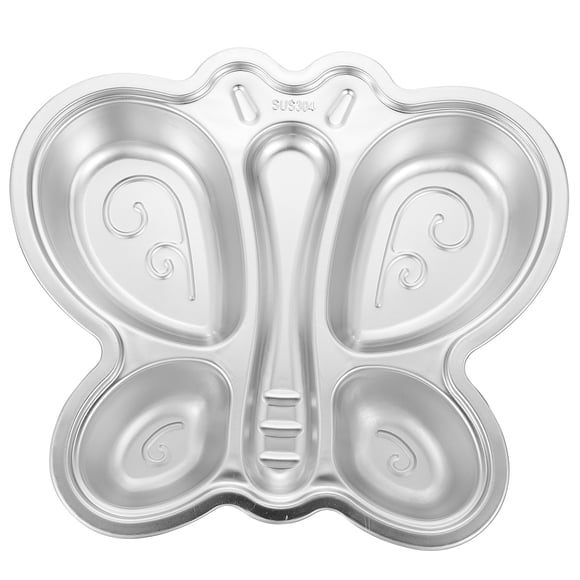 1Pack Stainless Steel Divided Plates For Multiple Compartments And Portion Control