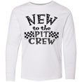 thumbnail image 3 of Inktastic New to the Pit Crew Racing Flags Long Sleeve Youth T-Shirt, 3 of 5