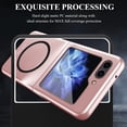 thumbnail image 4 of Compatible Samsung Galaxy Z Flip 5 Case 5G Magnetic,Slim Smooth Cover with Camera & Screen Protection Shockproof Protective Galaxy Flip 5 Case Compatible with Magsafe,Samsung Z Flip 5 Case Pink, 4 of 13
