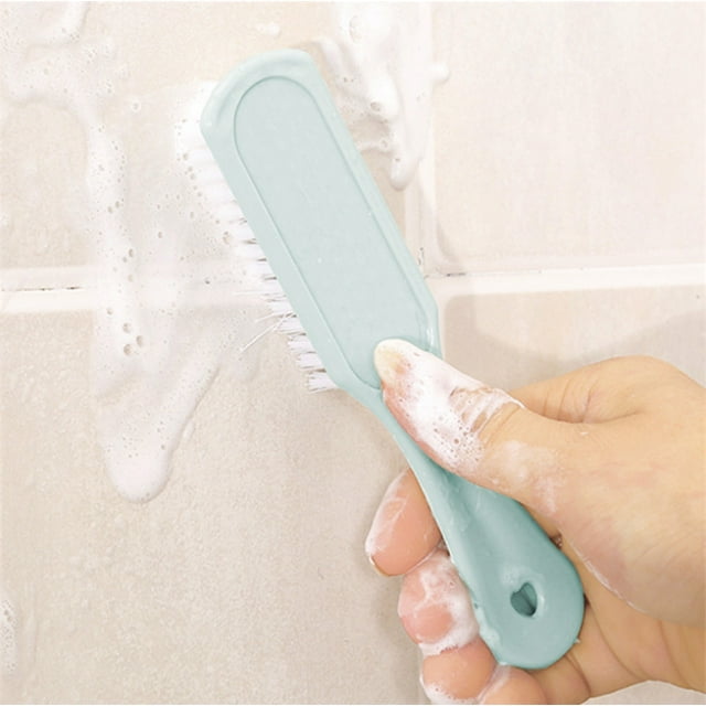 Brosse à Lessive, Brosse à Chaussures à Poils Souples, Outil Ménager Multifonction pour Laver les Chaussures Qui n'Abîme Pas les Chaussures, Poils Durs, Matériaux de Qualité, Poils Rigides, Tête en Caoutchouc Souple, Facile à Utiliser, Polyvalent