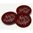 thumbnail image 3 of Inkdotpot Merry Christmas Bottle Tag Real Silver Foil Favor Hang Tag 50 Pack, 3 of 7
