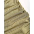 thumbnail image 4 of Multicolor Womens Sage Green Backless Ruched Bodycon Mini Dress With Ornamental Chain Plunging Neckline Spaghetti Strap, 4 of 7
