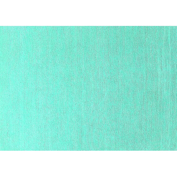 Ahgly Company Machine Washable Indoor Rectangle Oriental Turquoise Blue Industrial Area Rugs, 8' x 12'