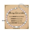 thumbnail image 2 of DESIGNICE Natural Stone Bracelets, Trendy Birthday Teen Girl Gift Ideas with Quote Card, 2 of 7