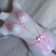 thumbnail image 5 of Fashion Sets for Women Trendy, Lingerie For Women Halter Lingerie Teddy One Piece Bodysuit Bow Lingerie Gift for Bride, 5 of 7