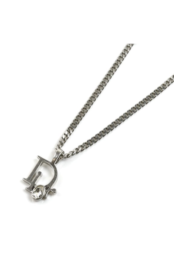 Pre-Owned Christian Dior Dior Brass Sparkle Necklace N3507HOMMT_D001 18.4g 54-58cm Women's
