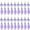 Purple, variant on 20 Pieces Chandelier Icicle Crystal U-Drop Prisms Lamp Parts Glass Pendants Beads for Wedding, Party or Holiday Decoration, 37mm, Purple