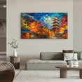 thumbnail image 3 of Japanese Landscape Painting Asakusa Modern Landscapes Home Decor Abstract Wall Art Canvas Wall Art For Home Decoration, 3 of 7