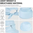 thumbnail image 4 of Sun Hats for Women UV Protection Wide Brim 2 in 1 Zip-Off Visor Summer Beach Hat Womens Packable Golf Hat, 4 of 6