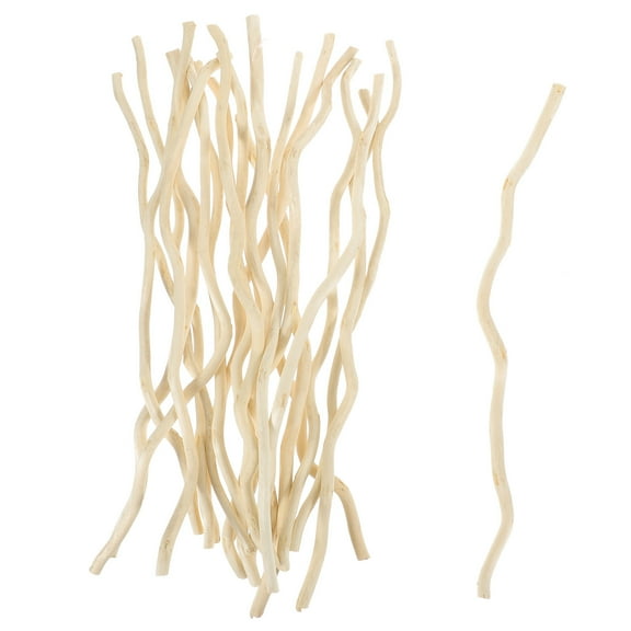 PAMINGONO Craft Wood Pieces for Vase Decoration Wood Sticks Light Yellow 20Pcs 11.4X0.28X0.28in