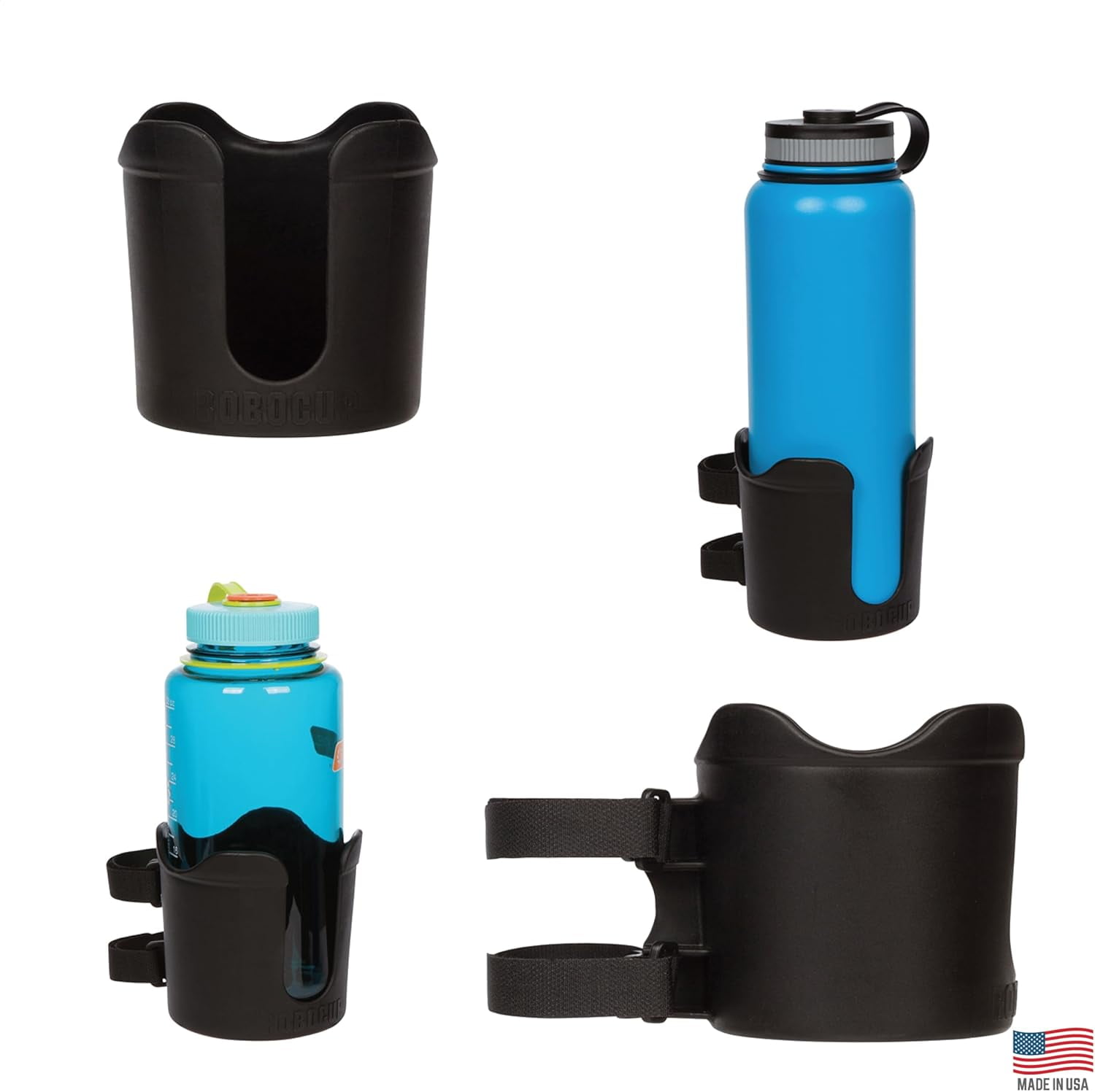 ROBOCUP Black Ultimate Bundle: Includes 1 RoboCup, 1 Plate, 1 Plus and 1 Holster